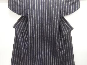 平和屋着物▽久留米絣 単衣 紬 宝尽くし 綿 正絹 逸品 BAAM7890pm